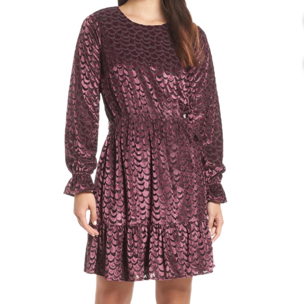 MICHAEL Michael Kors Womens Velvet Waist Dress
